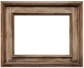 wood frame isolate transparent background