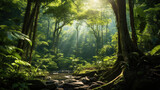 Fototapeta Natura - Lush Biodiverse Rainforest