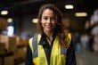 © Premreuthai - Woman employee or supervisor looking at camera at warehouse.