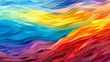 abstract colorful background with rainbow waves