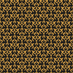 Wall Mural - Seamless ethnic pattern. Abstract gold background for texture, fabric, packaging and creative design.