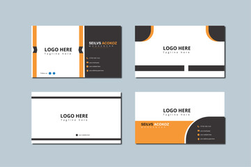 Wall Mural - business card template design. Mockup vector 