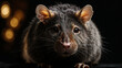 Nighttime Close-Up of Fierce Rat