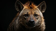 Detailed Hyena Head in Darkness
