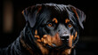 Close-Up of Ferocious Rottweiler Dog