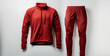 Trail running thermal activewear for winter endurance isolated on a white background 