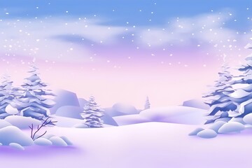 Wall Mural - winter landscape background, generative ai.