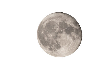 Wall Mural - moon photographed with a telescope, where you can see the craters and the lunar surface, it will soo