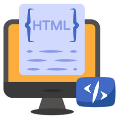 An icon design of system coding 