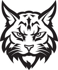 Bobcat Wild Predator Animal Vector Design A Fierce and Beautiful Wild Cat Bobcat Vector Design A Wild Predator Animal in a Vector Illustration Format