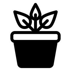 Canvas Print - plant icon