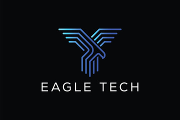 Wall Mural - Eagle Tech Logo