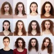 © Marco - portrait women with straight hair of all shades