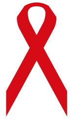 Wall Mural - HIV/AIDS Awareness Illustration Sublimation Icon Red Month