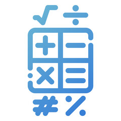 Sticker - calculation icon