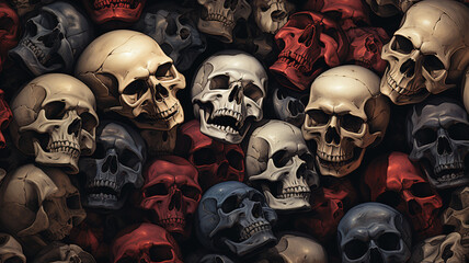 Sticker - skulls 