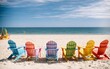 © Meeza - Adirondack Beach Chairs with different colors