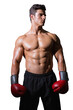 © vectorfusionart - Digital png photo of happy caucasian boxer standing with boxing gloves on transparent background