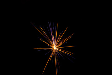 star like firework in the sky