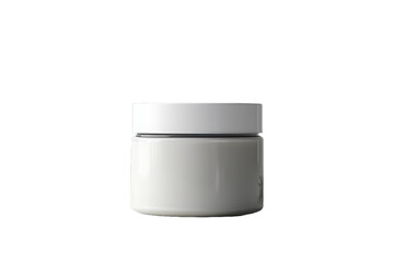 White round jar mockup. Skincare cream, hair mask, healing ointment, other cosmetic or medical product package, mock-up