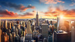 New York Skyline Panorama mit Empire State Building