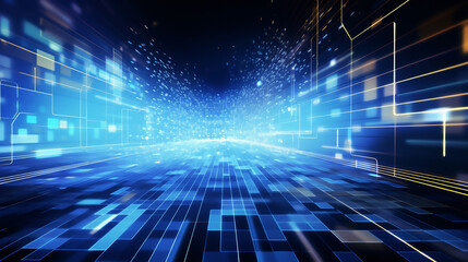 Wall Mural - abstract science or technology background