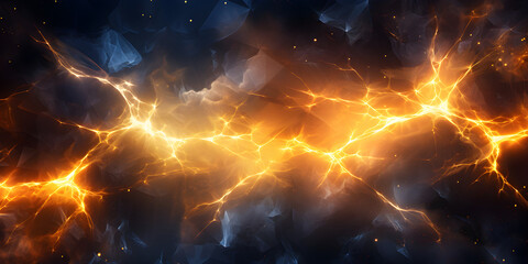 abstract bolt of electricity background art banner