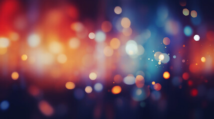 Wall Mural - fantastic abstract lights blur bokeh background