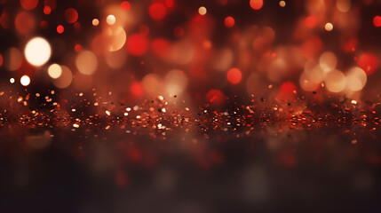 Wall Mural - Background of Abstract Red Gold and Black Glitter