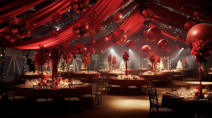 Wall Mural - Christmas Party Design