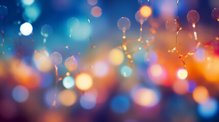 Wall Mural - Amazing Colorful Bokeh Background