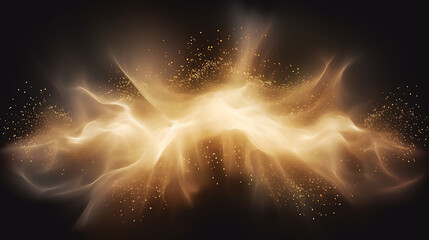 Wall Mural - Amazing Glowing Light Effect with Many Glitter Particles