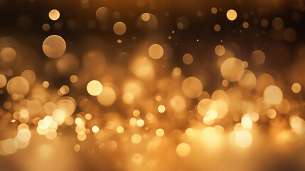 Wall Mural - Fantastic Gold Bokeh Blur