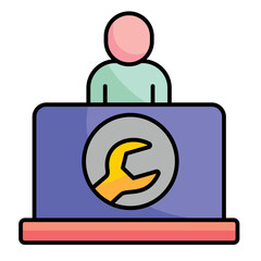 Sticker - Helpdesk Icon