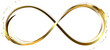 Gold infinity symbol