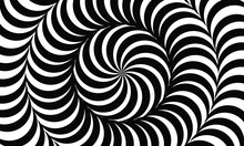 Optical Illusion Pattern Black White Background 