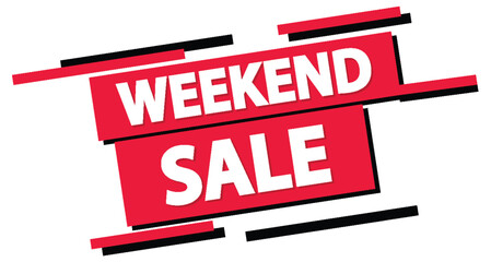 Wall Mural - Weekend Sale Icon Banner Inc. Square Sign