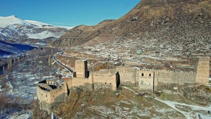 Wall Mural - Khertvisi fortress drone view