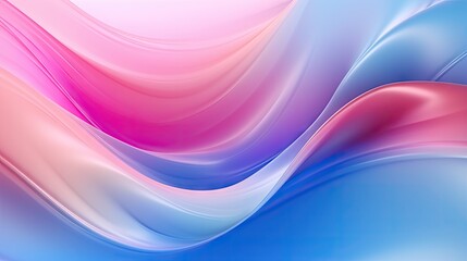 Poster - Blurry multicolored neon gradient background with vibrant vivid pink smooth surface