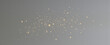 Golden sequins glow with many lights. Glittering dust. Luxurious background of golden particles.	