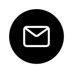 Canvas Print - envelope circular line icon