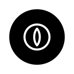 Poster - eye circular line icon