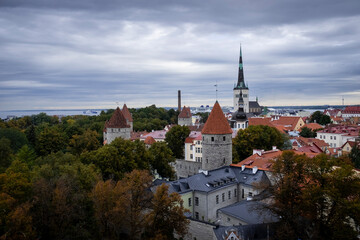 Wall Mural - the city of Tallinn, Estonia