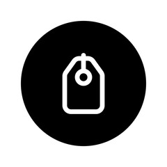 Canvas Print - label circular line icon