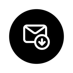 Sticker - receive circular line icon