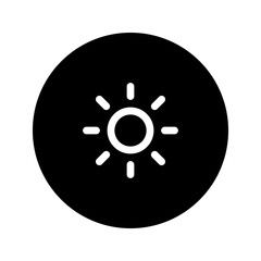 Poster - sun circular line icon