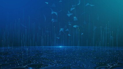 4K Deep learning science technology background. Network ai deep Machine learning Artificial intelligence, Computer chip, Future quantum computing, Deep learning algorithms, Tech innovation, concept