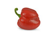 Red pepper with shadow on a transparent background, png, isolated, ready to use. 