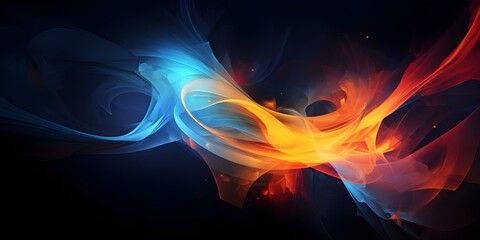 Wall Mural - abstract background with waves