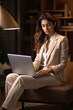 © Niks Ads - Indian young business woman using laptop
